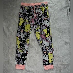 Hello Kitty and Friends Pink and Yellow Pajama Pants
